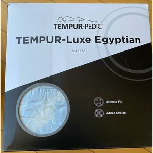 Tempur-pedic Luxe Egyptian Cotton King sized Sheet Set in Sleepy Blue